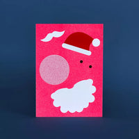 Risograph postcard | Chaos Santa Claus